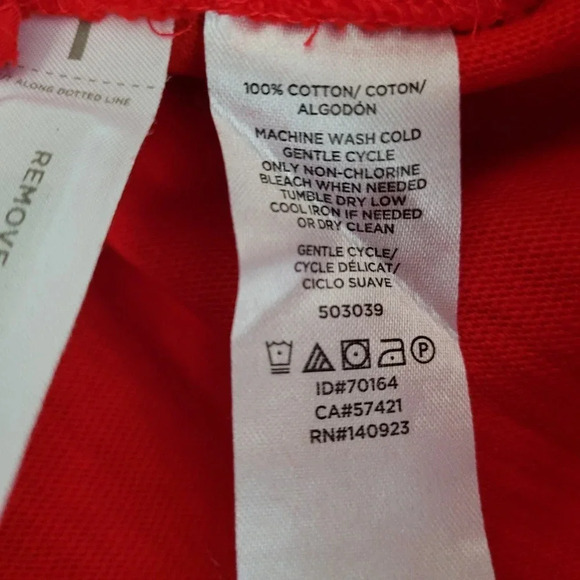 LOFT Women's Knit Mini Skirt Size Medium Red Elastic Tie Waist Pockets Cotton - Picture 5 of 6